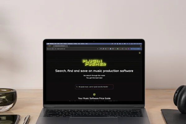 Plugin Pusher musiksoftware prissammenligning web-app